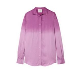 Forte Forte deep dyed satin shirt in Magenta S